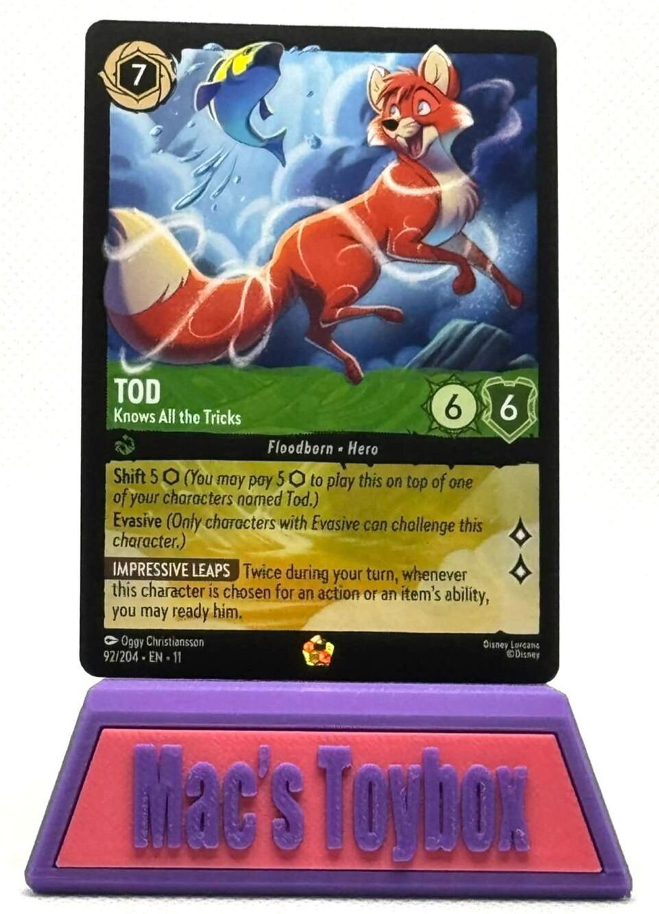 Lorcana Winterspell Tod Knows All The Tricks Legendary 92/204 TCG NM